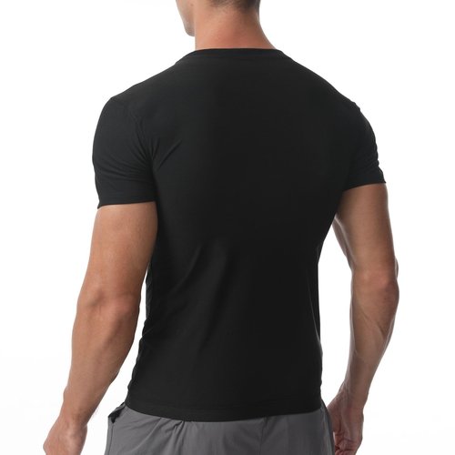 HEATTRAP Men’s Sauna Suit Shirt - Heat Trapping Sweat Compression Vest, Shapewear Top (Black, S)
