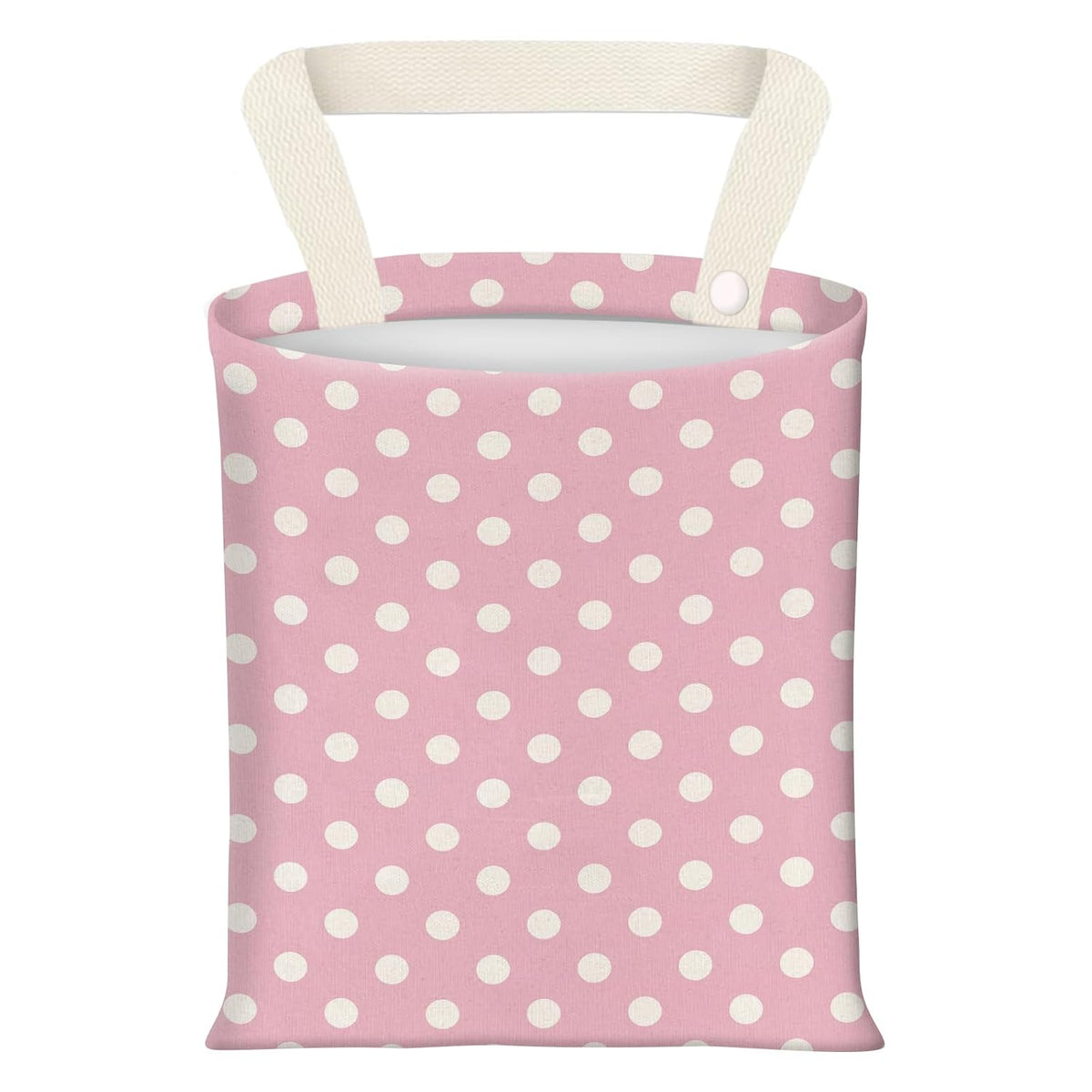 Hanging Car Garbage Bag, Cute Car Trash Can Bag, Automotive Accessories for Women Men Cute Pink Dot