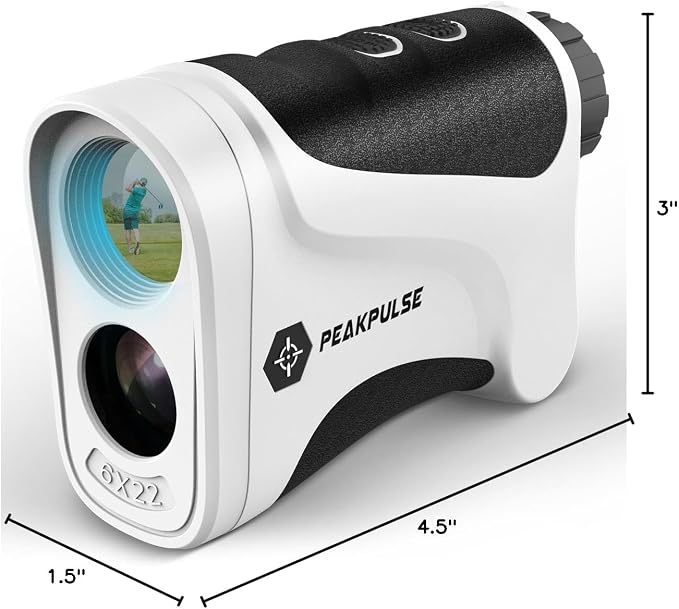 PEAKPULSE Golf Range Finder 650 Yards RangeFinder Golfing High Clarity Display