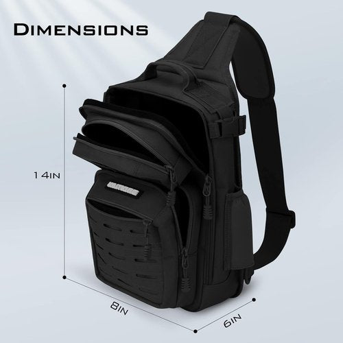 KastKing BlowBak Tactical Sling Tackle Bag - Lightweight Fishing Backpack for Men | Durable Storage Solution