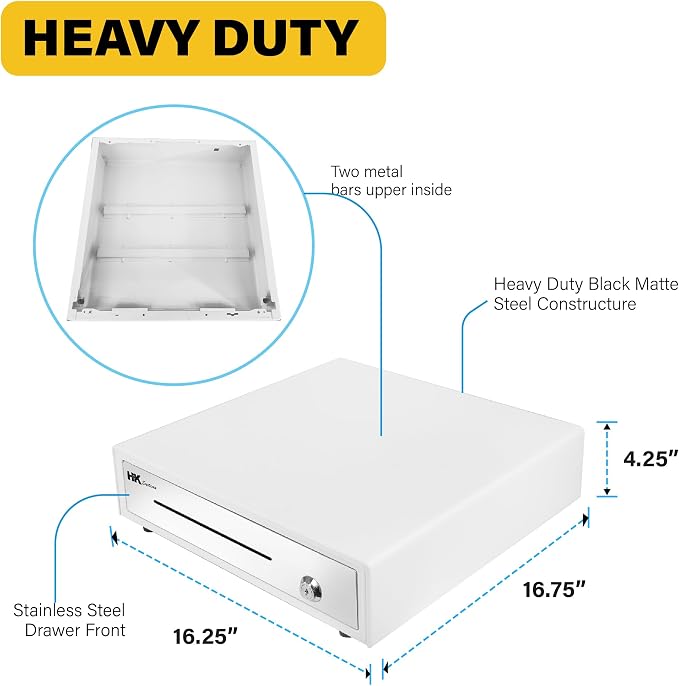 HK SYSTEMS 16inch "Stainless Steel" Front Heavy Duty POS"USB" Interface Cash