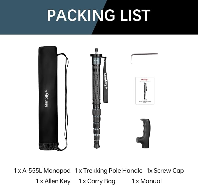Manbily Monopods for Cameras 15.75''