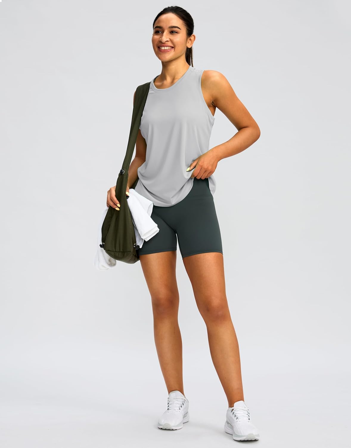 Skiennix Women's Workout Tops - Racerback Athletic Tank for Yoga & Running | Sleeveless Loose Fit