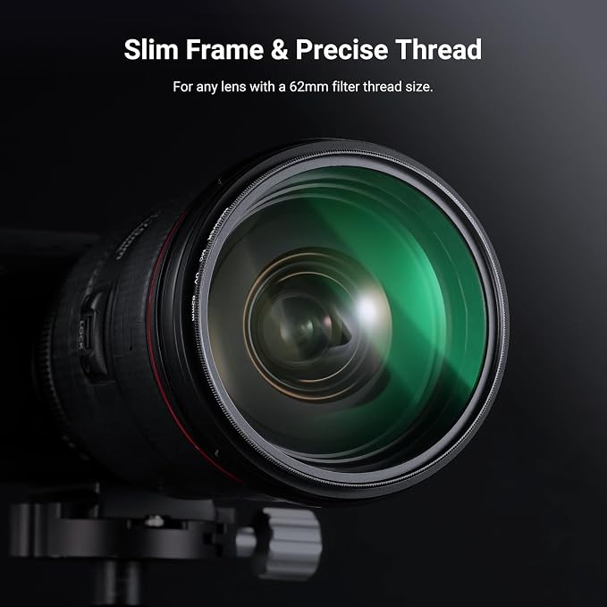 NEEWER 62mm Variable ND + CPL + UV Filter Kit