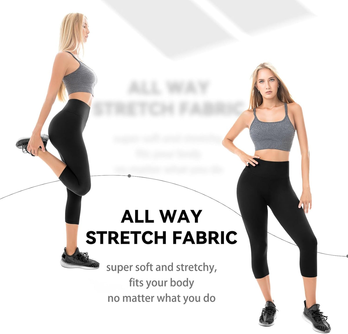 Walifrey Capri Leggings - Buttery Soft High-Waisted Yoga & Gym Leggings for Women