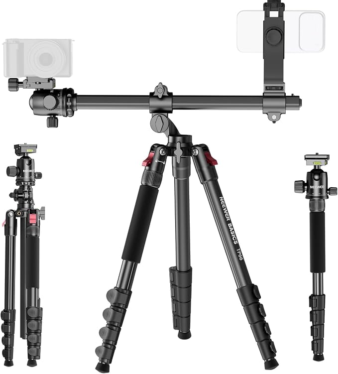 NEEWER Basics 64.5" Horizontal Overhead Tripod Monopod