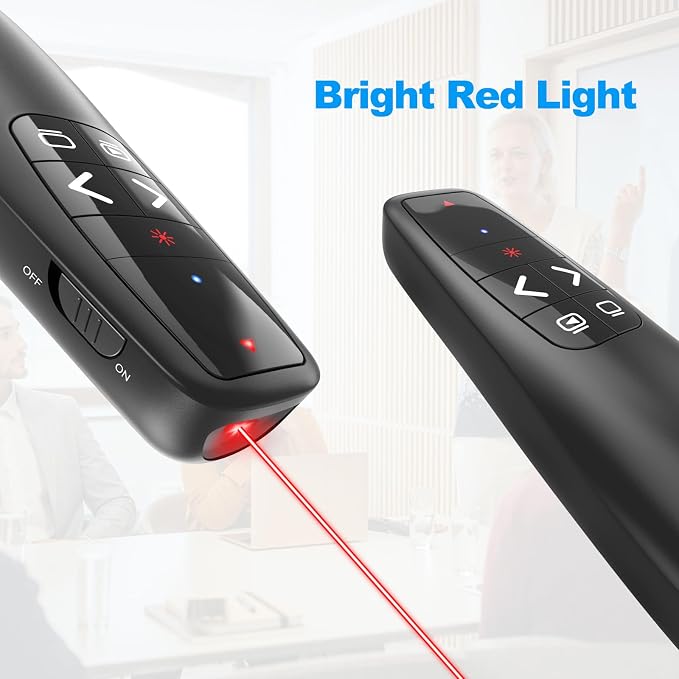 Wireless Presentation Clicker PowerPoint Presenter Remote: Clicker