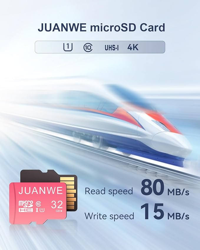 JUANWE 32GB Micro SD Card microSDXC Memory Card, Memory Card, SDHC High-Speed