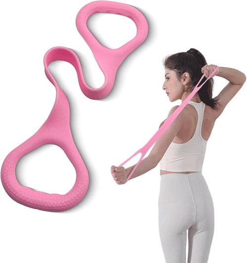 Figure 8 Fitness Resistance Band - Versatile Arm & Back Training Elastic Ropes for Yoga & Pilates