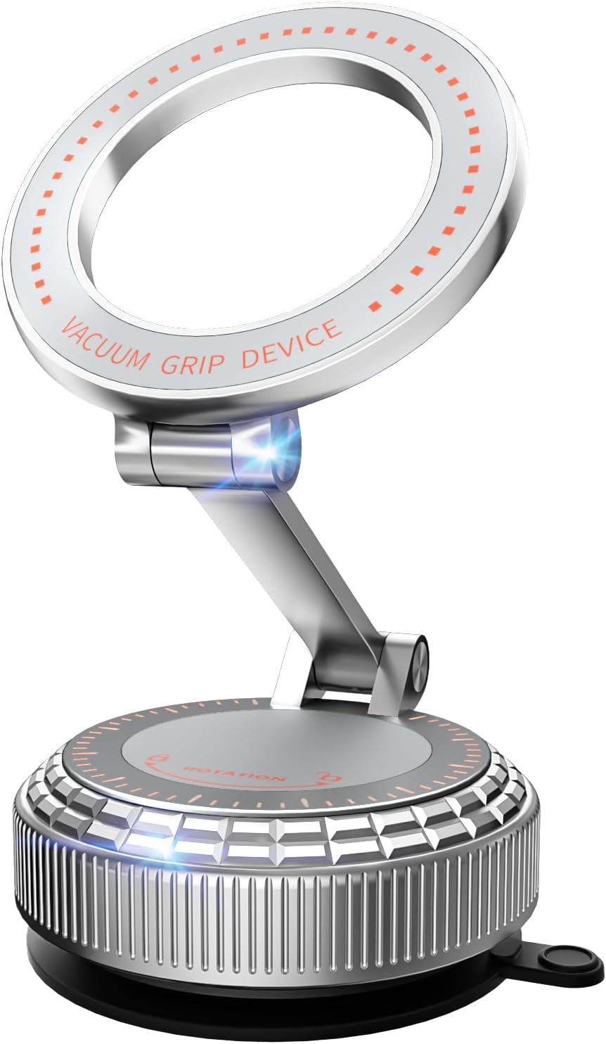 Metal Magnetic Car Phone Holder for Magsafe Phone, Silver