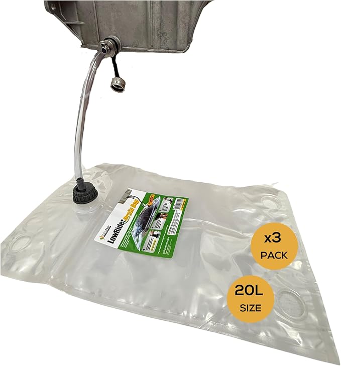 ValvoMax Oil Drain Containers – Clean, No-Mess Used Oil Collection System – Compatible Quick Twist Oil Drain Valve (21 Qt Bladder Bag 3X)
