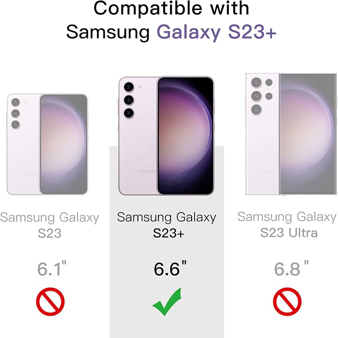 JETech Screen Protector for Samsung Galaxy S23+ / S23 Plus 5G 6.6-Inch