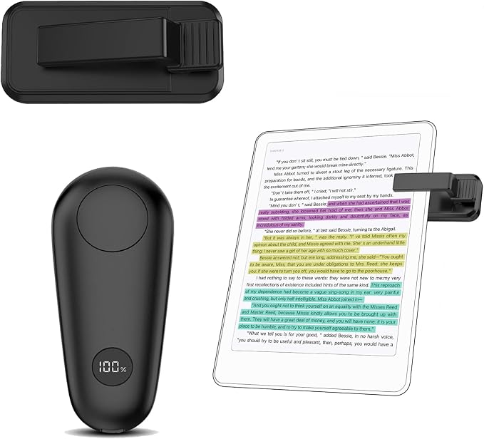 Page Turner for Kindle, Remote Control Clicker for Kindle Paperwhite Colorsoft