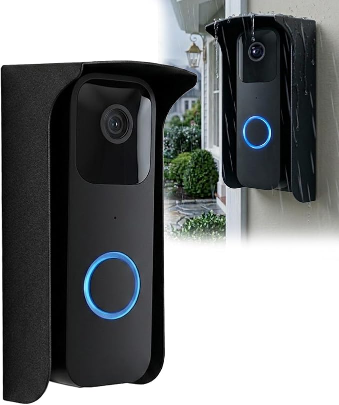 Ring Doorbell Cover Weatherproof, Metal Doorbell Rain Cover Compatible