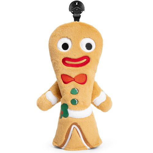 Golf Club Head Covers, Plush Gingerbread Man Golf Driver Covers Fairway Wood Hybrid Head Covers with Interchangeable Tags Advanced Embroidery 3 Wood Headcover Set(Fairway)