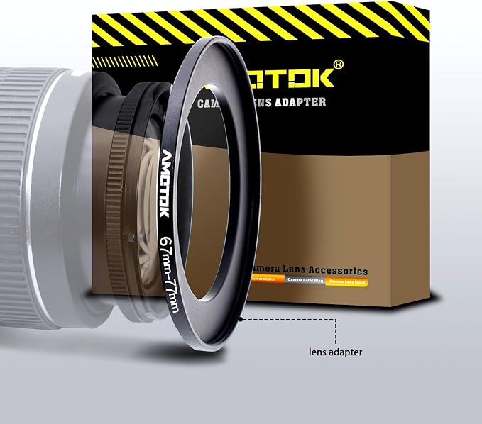 67mm Lens to 77mm Camera Lens Adapter, 67mm to 77mm Filter Step-up Ring Adapter