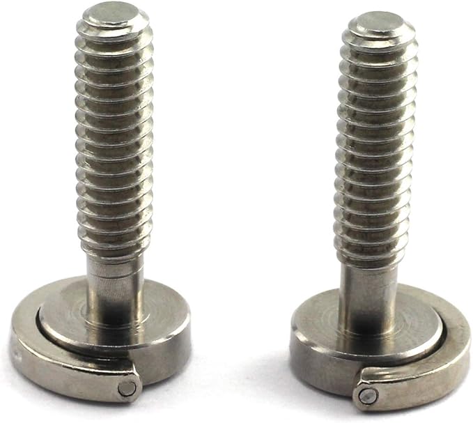 HJ Garden 2pcs 1/4-20 Thread D-Ring Stainless Steel Camera Fixing Screws