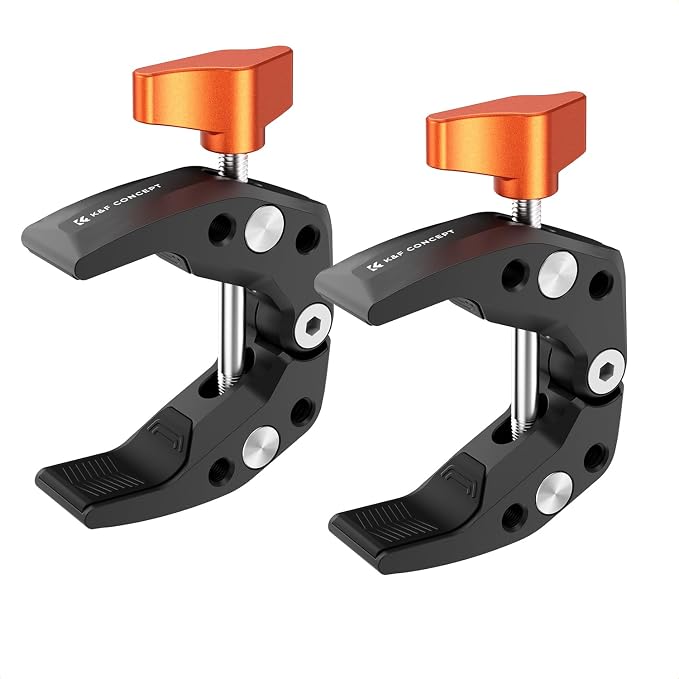 K&F CONCEPT 2 Pack Camera Mount Clamp, Super Crab Clamp