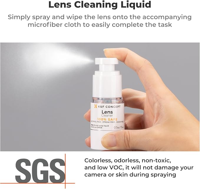 K&F CONCEPT 15-in-1 Camera Lens Cleaning Kit