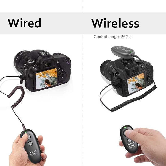 AODELAN Wireless Camera Shutter Release Remote Control