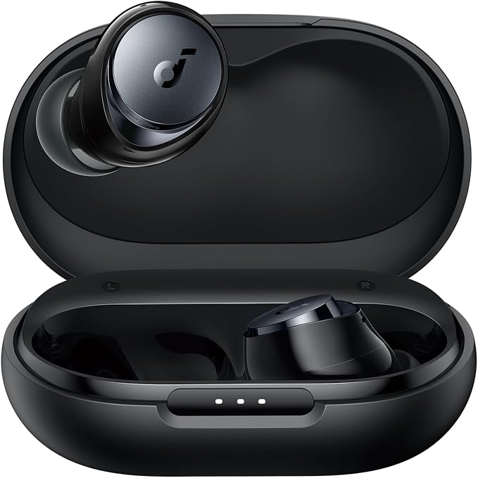 Soundcore by Anker Space A40 Adaptive Active Noise Cancelling Earbuds | Reduce Noise by Up to 98%, Ultra Long 50H Playtime, 10H Single Playtime, Hi-Res Sound, Comfortable Fit, Wireless Charge