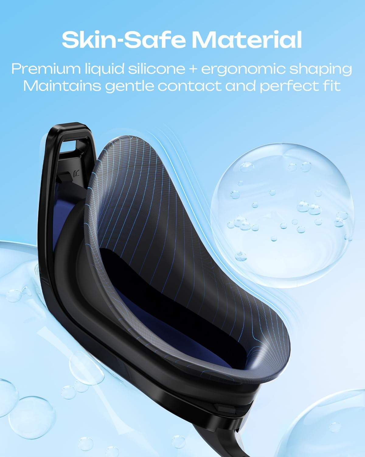 OLANRUN Swim Goggles - Unisex Anti-Fog, UV Protection, No Leakage | HD Wider View for Adults & Youth