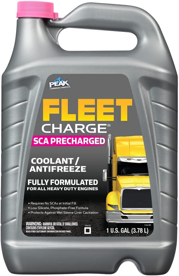 PEAK Fleet Charge SCA Precharged Coolant/Antifreeze, Concentrate, 1 Gallon