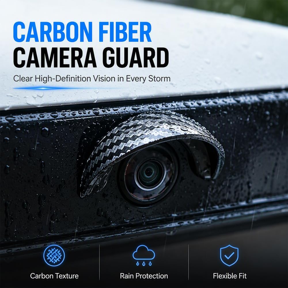 2026 New Waterproof Rear View Camera Rain Shield Cover, 8pcs