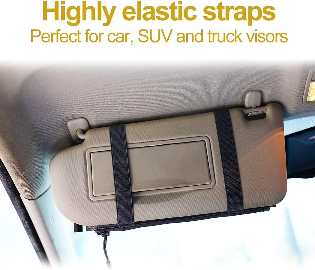 VIPERADE Tactical Car Visor Organizer, MOLLE Storage Pouch, Black