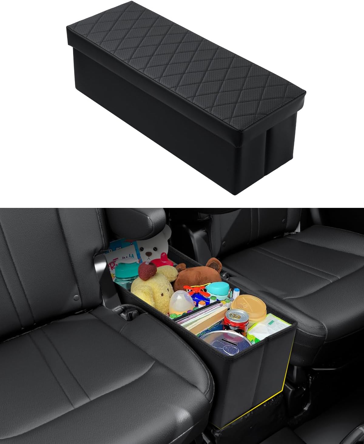 Mixsuper Liner Car Seat Organizer for Kia Telluride 2026 2025 2024-2020, Console Organizer Backseat Box for Kia Telluride, Supplies Dog Box Storage Bin Travel Accessories
