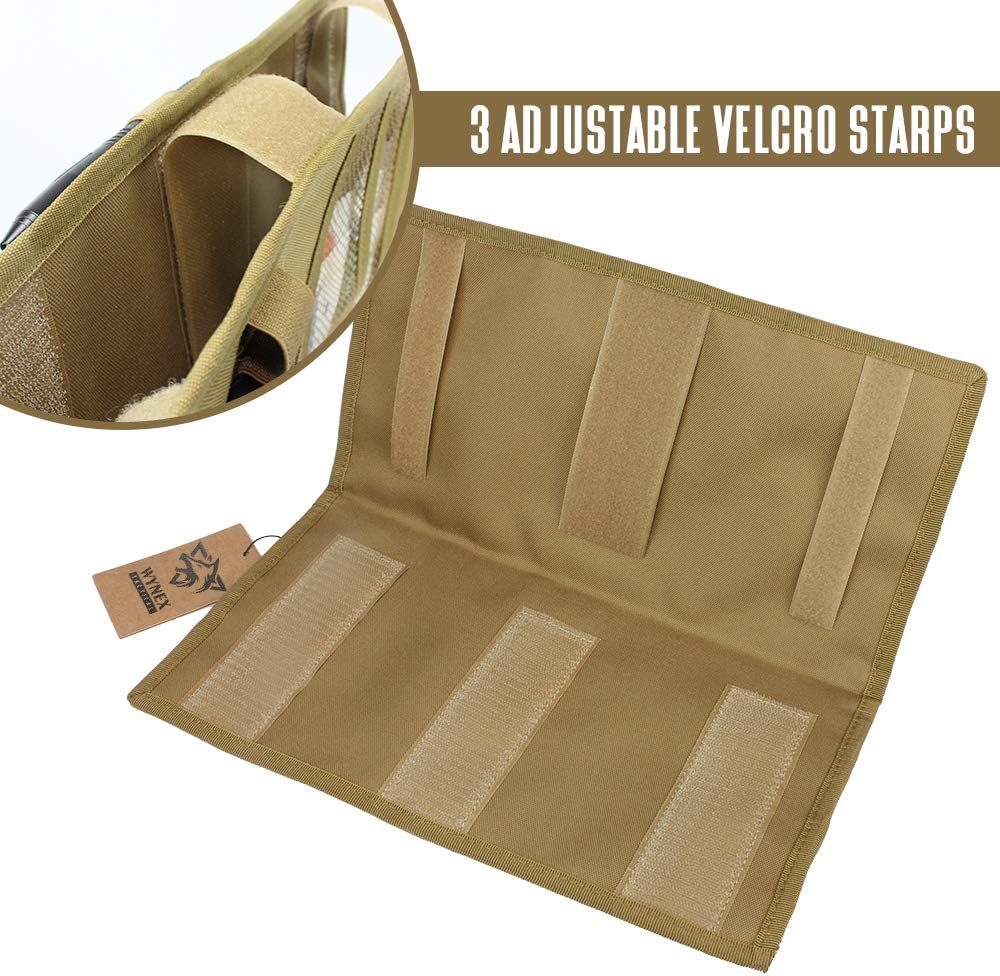 WYNEX Car Visor Organizer 2-Sided MOLLE Panel, for Car Trucks Pickup Vans