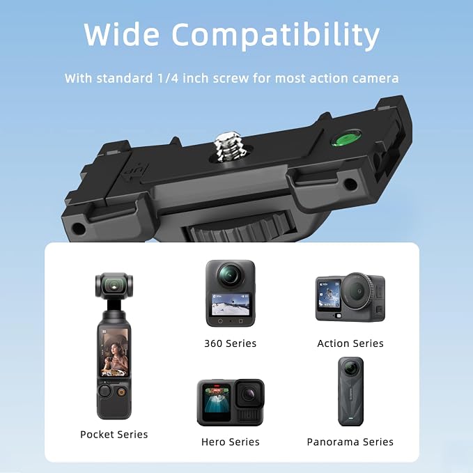 Action Camera Tripod with 360° Ball Head, 66.5'' Selfie Stick Tripod with