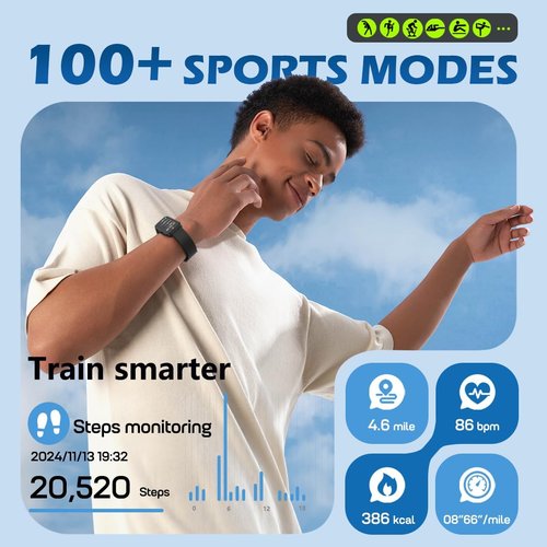 MorePro Smart Fitness Tracker - Advanced Health Monitoring Smartwatch for Active Lifestyles
