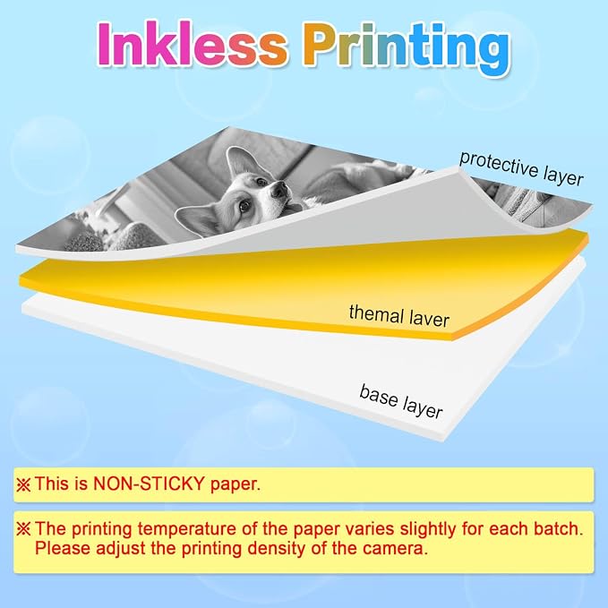 18 Rolls Kids Camera Paper Roll Refill Compatible