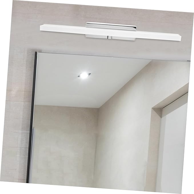 LED Bathroom Mirror Front Light with Stainless Steel Base Waterproof Anti-Fog Vanity Lamp for Wall Mount Modern Design for Makeup and Grooming