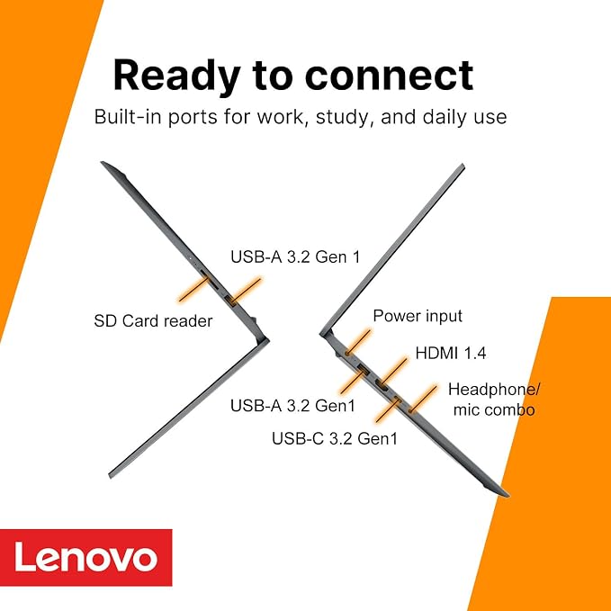 Lenovo IdeaPad Slim 3i • 15.6" FHD Laptop with Microsoft Office 365 • Intel 4 Cores • 128GB SSD • DDR5 • Quick Setup, Lightweight • Win 11