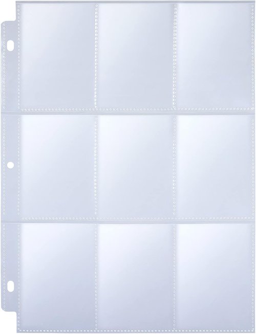9 Pocket Page Protectors by [Brand Name] - 36 Pack Clear Trading Card Sleeves for 3 Ring Binders