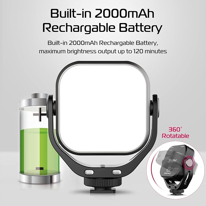 ULANZI VL66 Bi-Color Adjustable Rechargeable 2500-6500K
