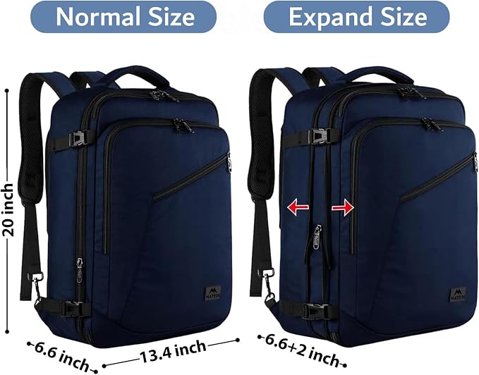 MATEIN Extra Large Mens Travel Backpack Carry on, Expandable Traveling Backpack