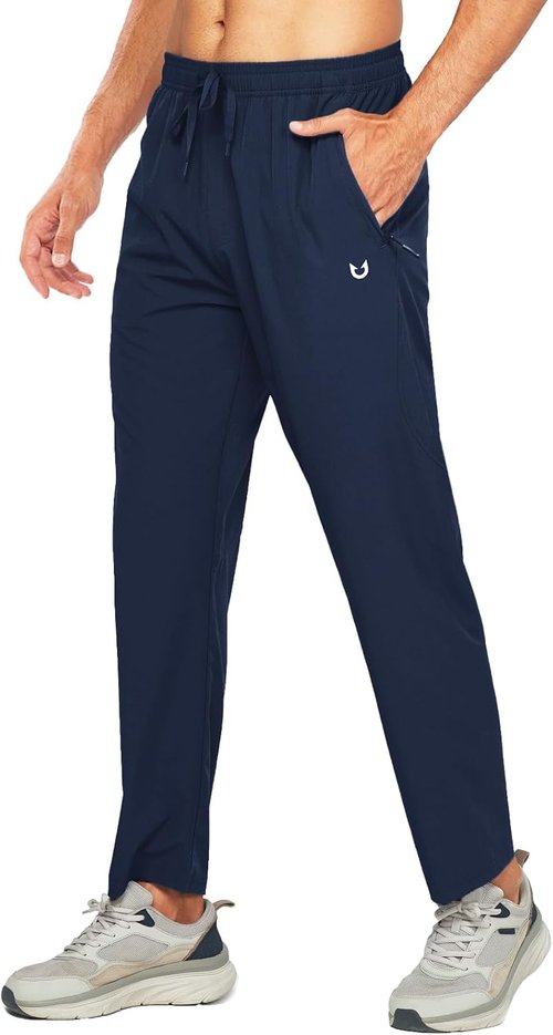NORTHYARD Men's Athletic Joggers - Lightweight Running Pants with Zipper Pockets | Perfect for Gym & Casual Wear