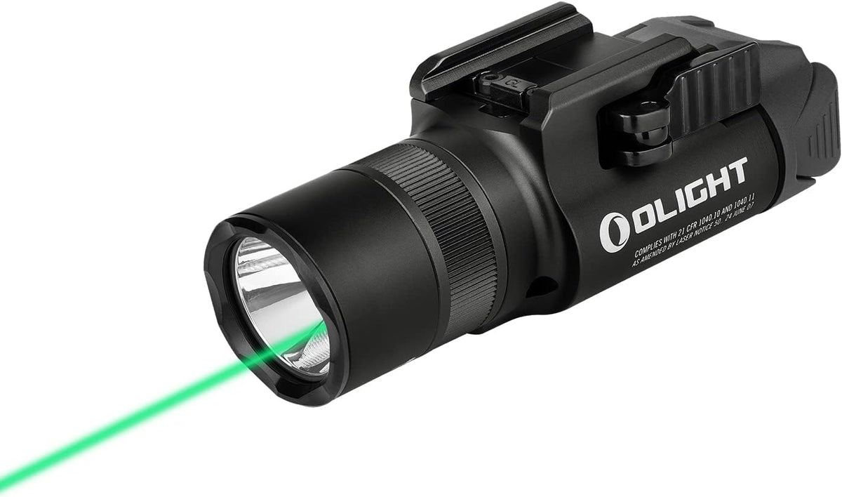 OLIGHT Baldr Pro R Tactical Flashlight - 1350 Lumens Magnetic USB Rechargeable with Green Beam & White LED