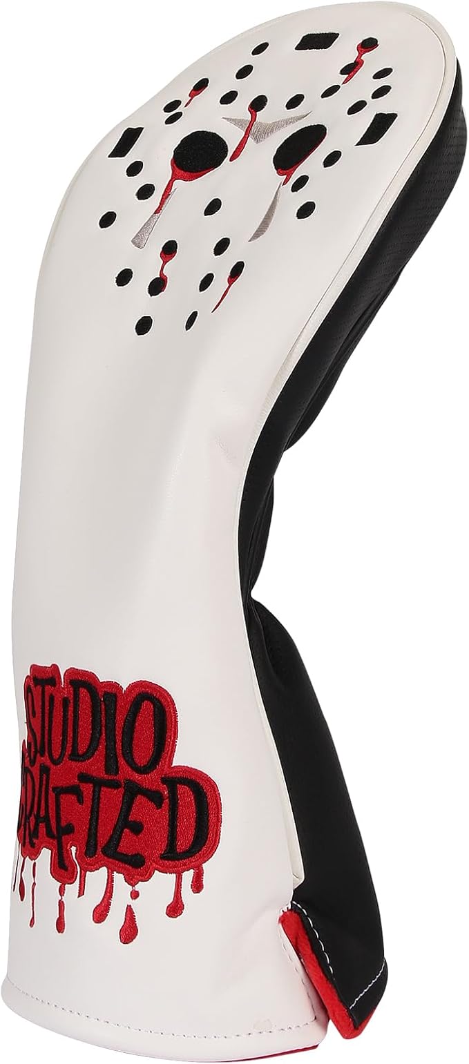 Golf Hack Show Hockey Goalie Mask Driver Fairway Woods Hybrid Rescue Blade Mallet Golf Putter Head Covers