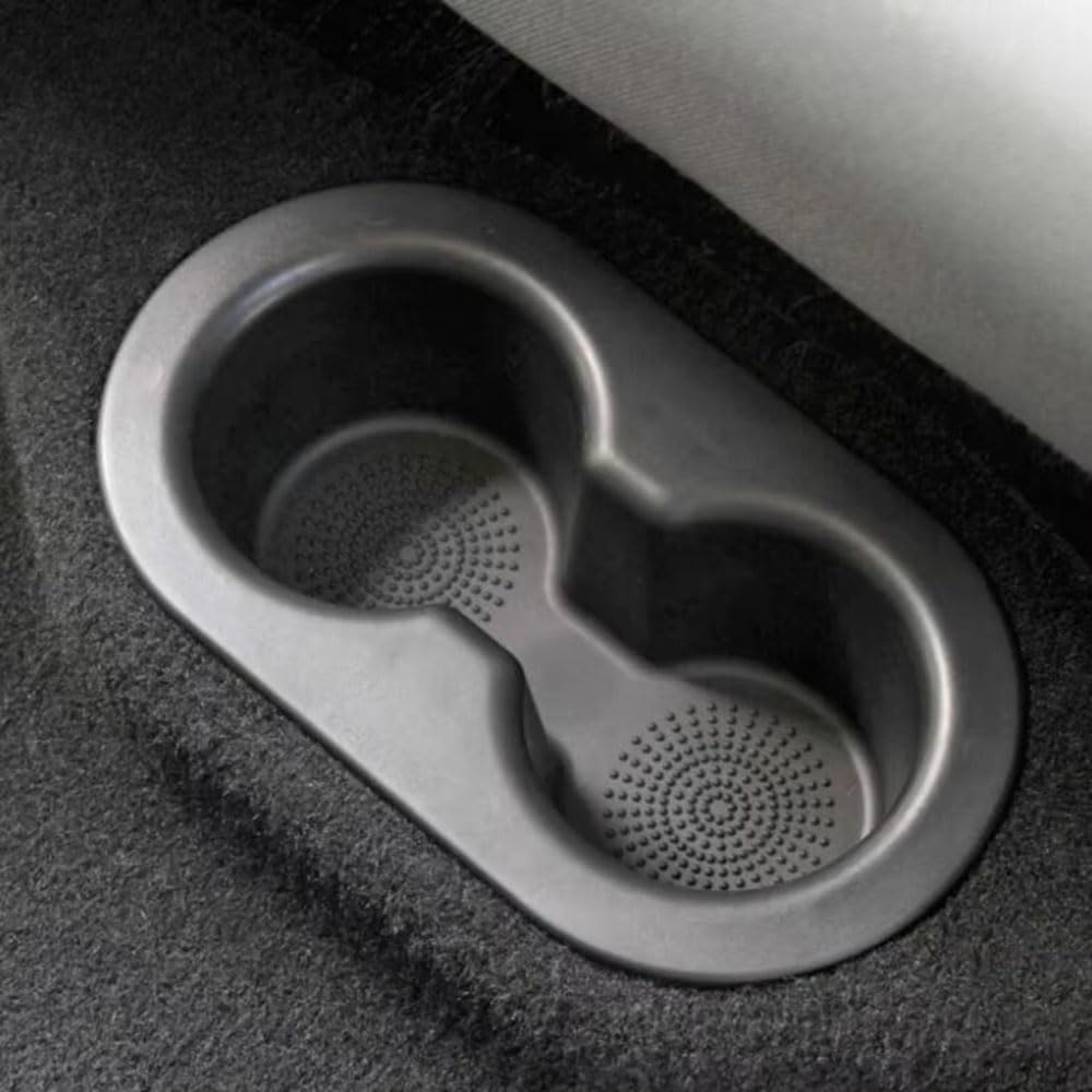 1 Pcs Car Rear Seat Cup Holder Dual Drink Holder for Dodge RAM 1500 2500 3500 5HD65DX9AC