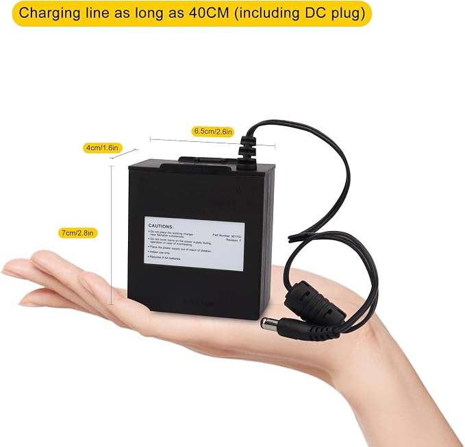 Compatible with Medela Pump in Style, Portable AA Battery Pack for 9V Breast Pump, Upgraded Replacement Battery Case for Medela Advanced (9017002)