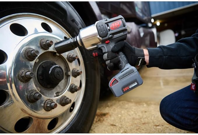 Ingersoll Rand W8191-K2 1" 20V Cordless Impact Wrench 2 Battery Kit, 2000 ft-lb Torque, Friction Ring Thru-hole, Pistol