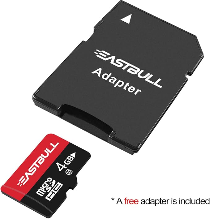 EASTBULL 4GB 5-Pack of Micro SD Cards, 4GB SD Cards Pack Full HD Video 90MB/s
