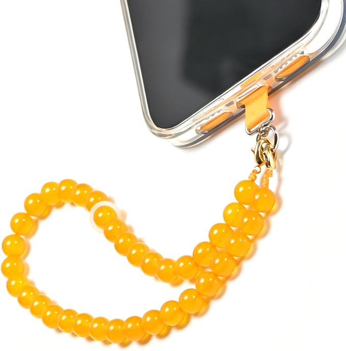 Agate Beaded Phone Wrist Strap for Women Men Stone Beads Charm Handmade
