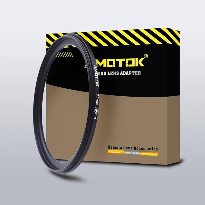 72mm Lens to 55mm Camera Lens Adapter, 72mm-55mm Filter Step-Down Ring