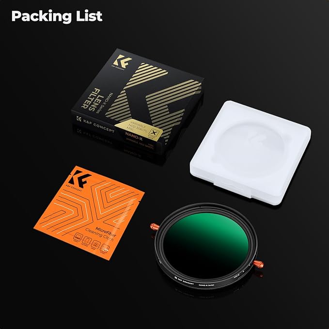 K&F CONCEPT 95mm Variable Fader ND2-ND32 ND Filter and CPL Circular Polarizing