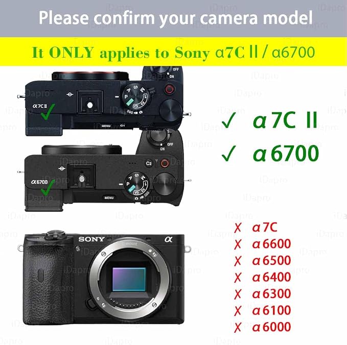iDaPro Screen Protector for Sony Alpha A6700 A7C II 7C II A7CII / 6700 ZV-E1